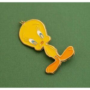 Vintage Art Nouveau Tweety Brooch K13